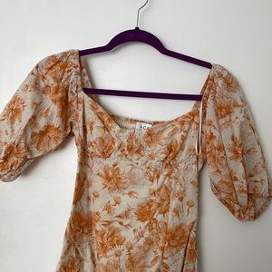 Balloon sleeve dress